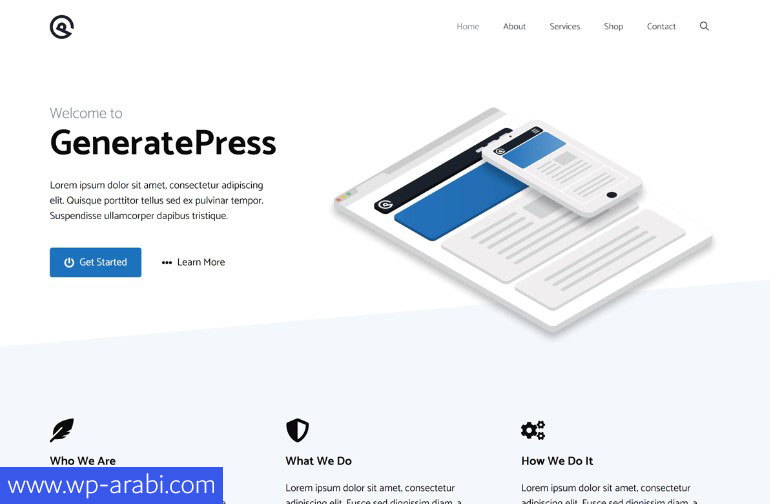 قالب GeneratePress أحد قوالب الووردبريس المجانية